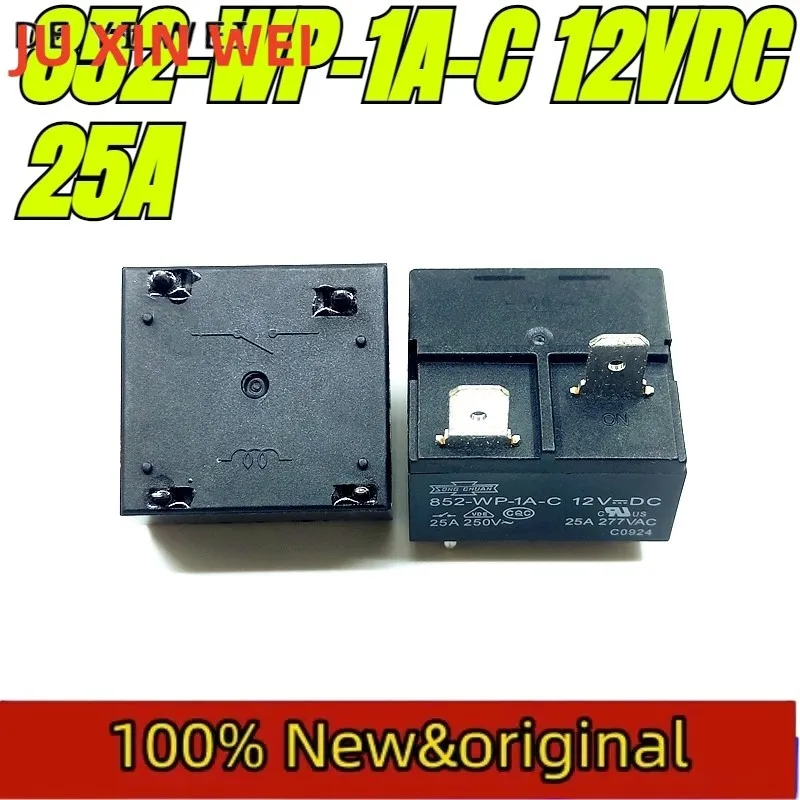 （Brand New Original）1pcs/lot 100% original genuine relay:852-WP-1A-C 12VDC 25A 4pins Air conditioning water heater relay
