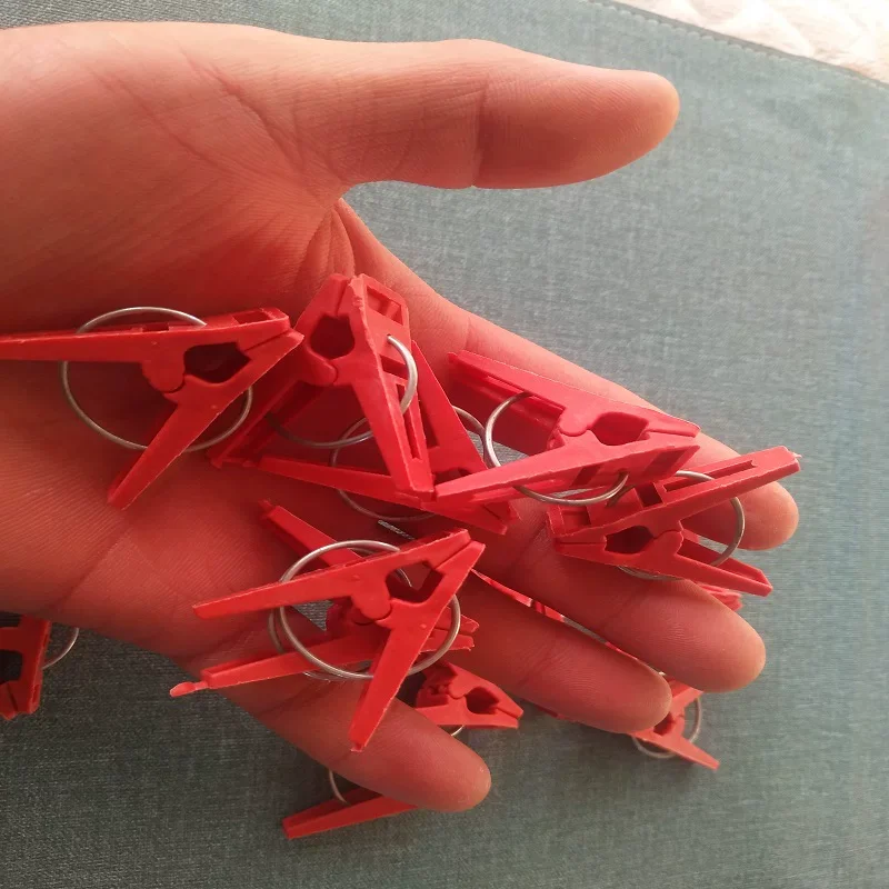 Vegetable Grafting Clips - Round Mouth Flat Mouth Plastic Eggplant Grafting Clips Suitable for Cucumbers Watermelons Melons