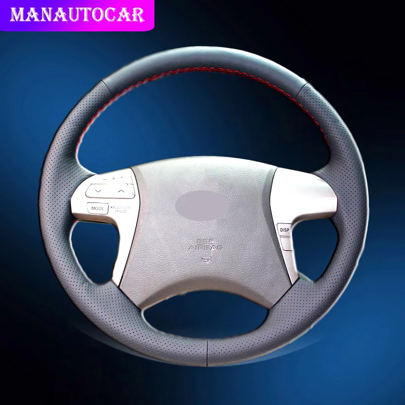 

Custom Car Braid On The Steering Wheel Cover for Toyota Highlander 2009-2014 Camry 2007-2011 Car-styling Auto Wheel Covers
