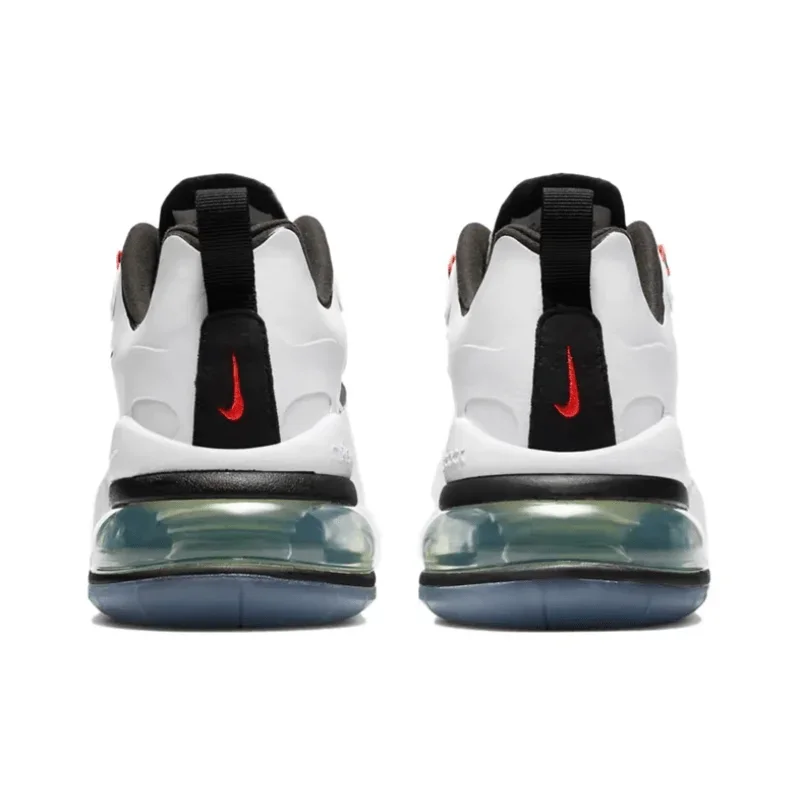 Nike Air Max 270 ผู้หญิงสีขาวสีดําสีแดง Retro Low Top Anti-slip สวมใส่ Air Cushion รองเท้าวิ่งลําลองรองเท้า CZ6685-100