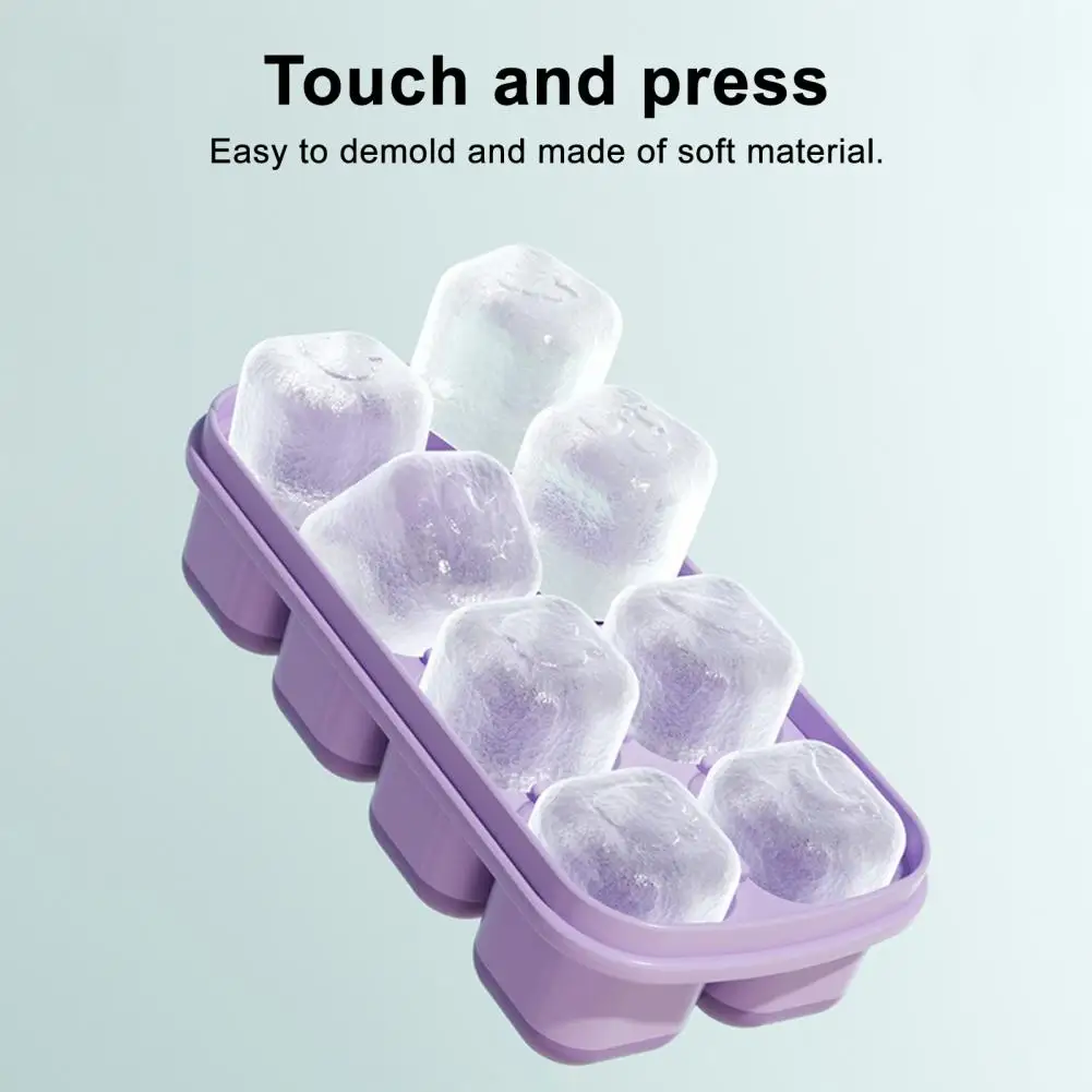 Ice Mold for Various Beverages Ice Cube Tray for Families Bpa-free Silicone Ice Cube Mold for Cocktail Drinks Baby Food Storage