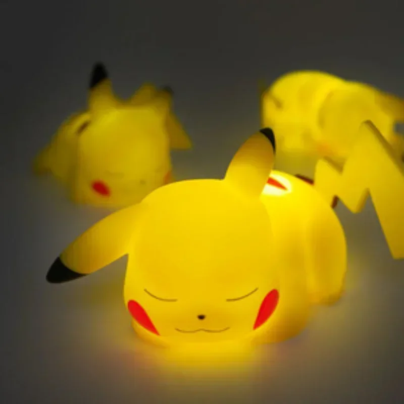 NIMISO Pokemon Pikachu Luminous Figures Glowing Children Toy Bedside Lamp Led Lamp Kawaii Children Birthday Gift Girl