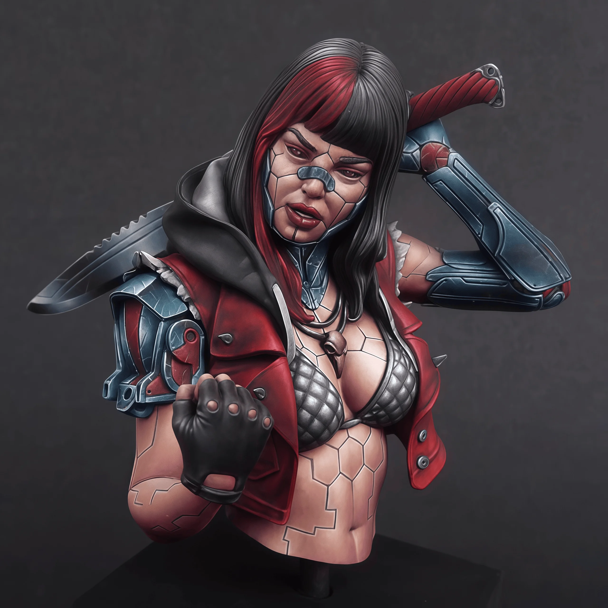 

Комплект для сборки модели из литья смолы 1/10, GK, механический женский фехтовальщик из смолы, неокрашенный