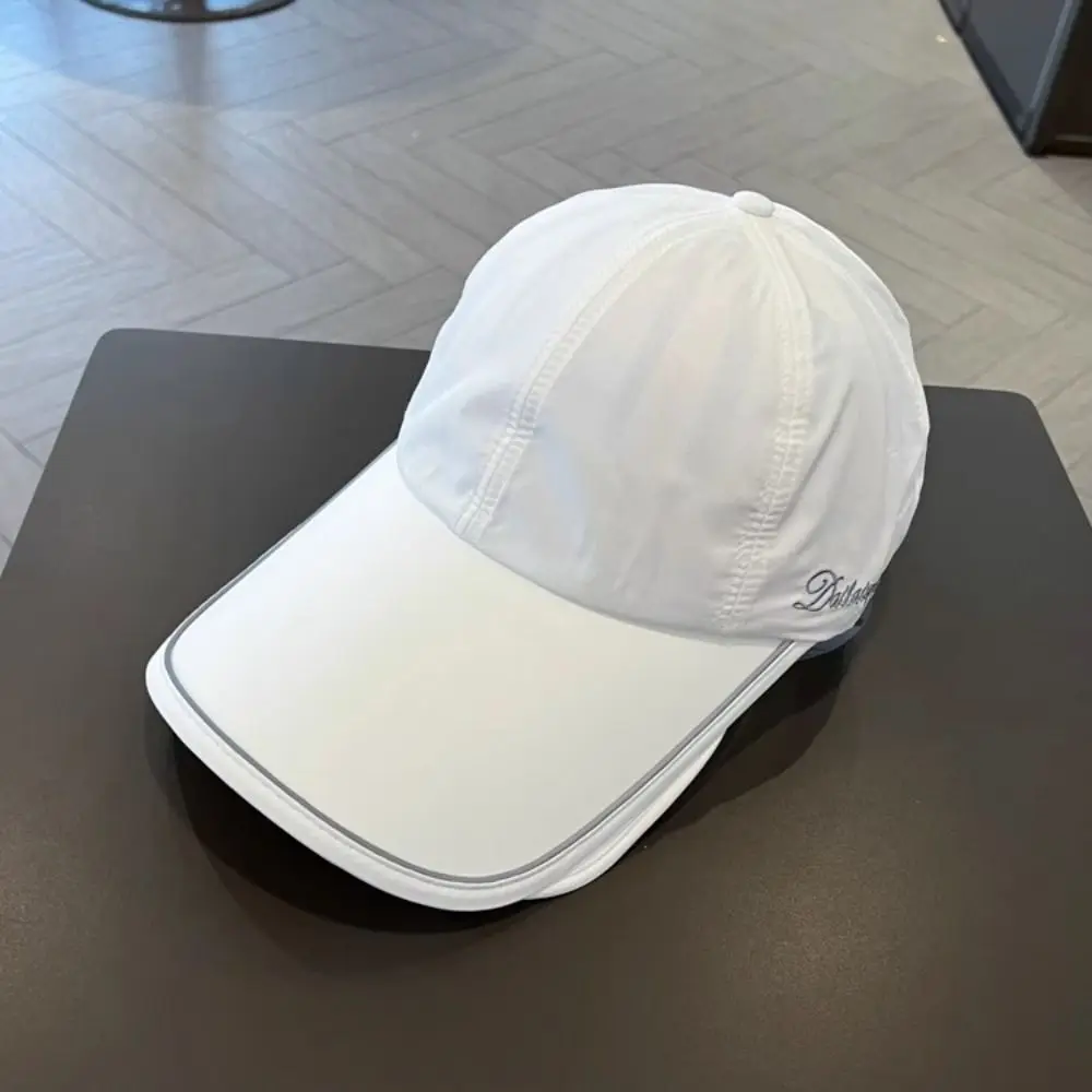 Thin Wide Brim Sunscreen Baseball Hat Quick Dry UV Protection Retractable Sun Hat Ponytail Hat Visor Sunscreen Hat Surfing