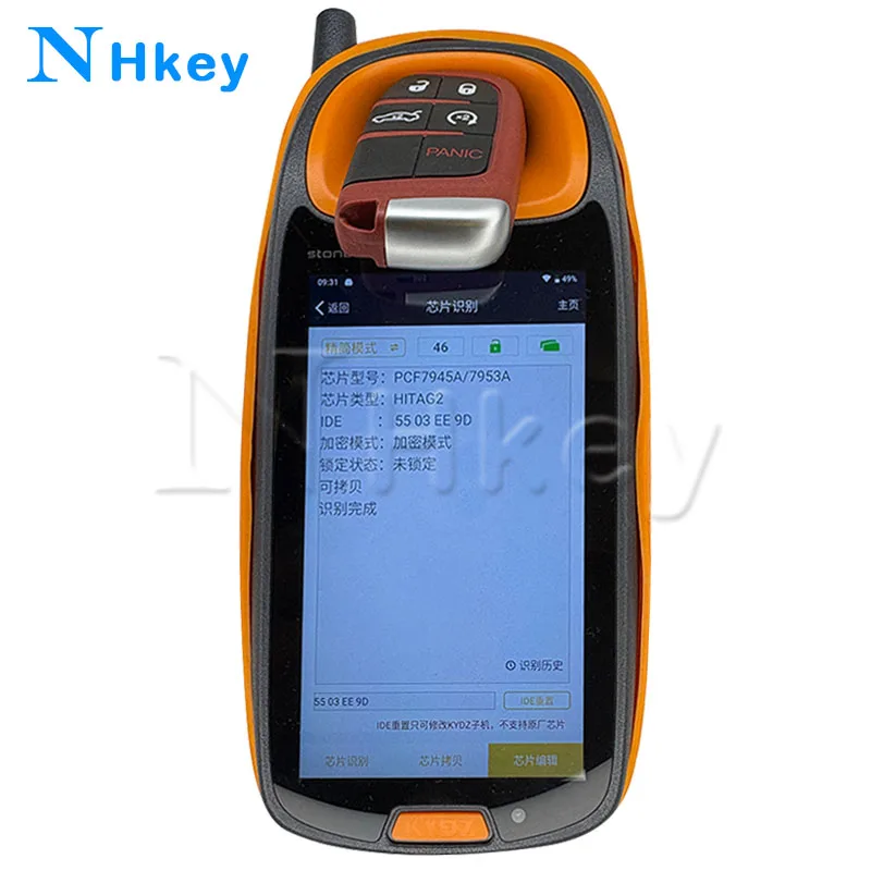 NH key FCCID:M3N40821302 ID46 Chip PCF7945A/7953A 433MHz Car Remote Key For Dodge Hellcat SRT Challenger Charger