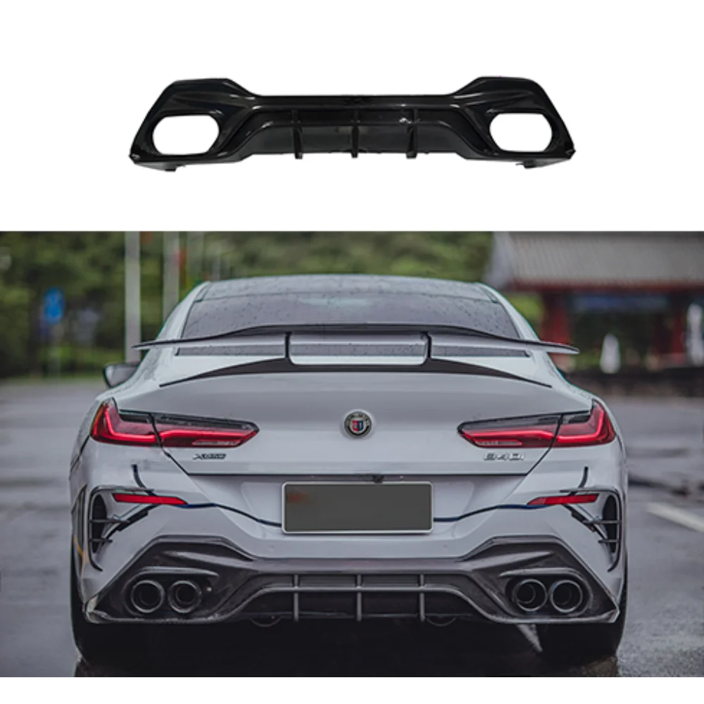 New Design 2nd Generation Dry Carbon Fiber Rear Bumper Lip Diffuseruniversal Rear Spoilers for BMW 8 Series G16 840 850