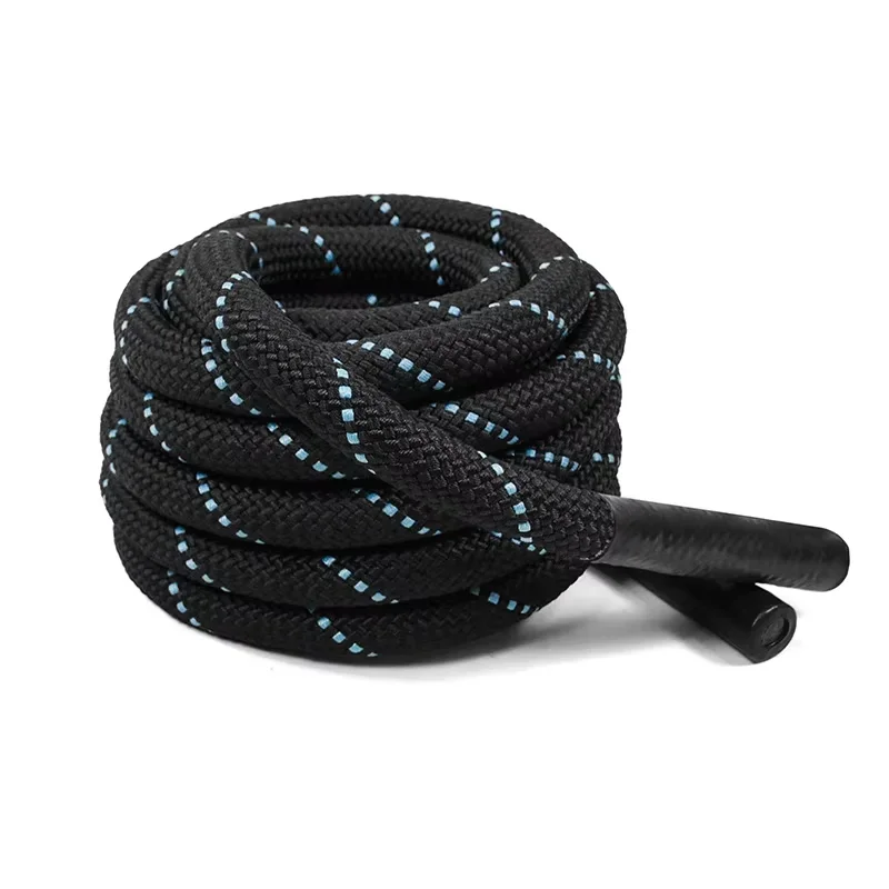 Professional Supplier Fitness Exercise Battle Boxing Skipping Heavy Speed Battle Rope with Handle