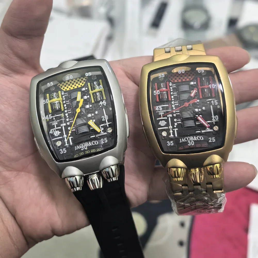 

AAA 888 Good Full Steel Jacob & Co Original Brand Watches For Mens Special Dial Multifunction Watch Business High Quality Clock