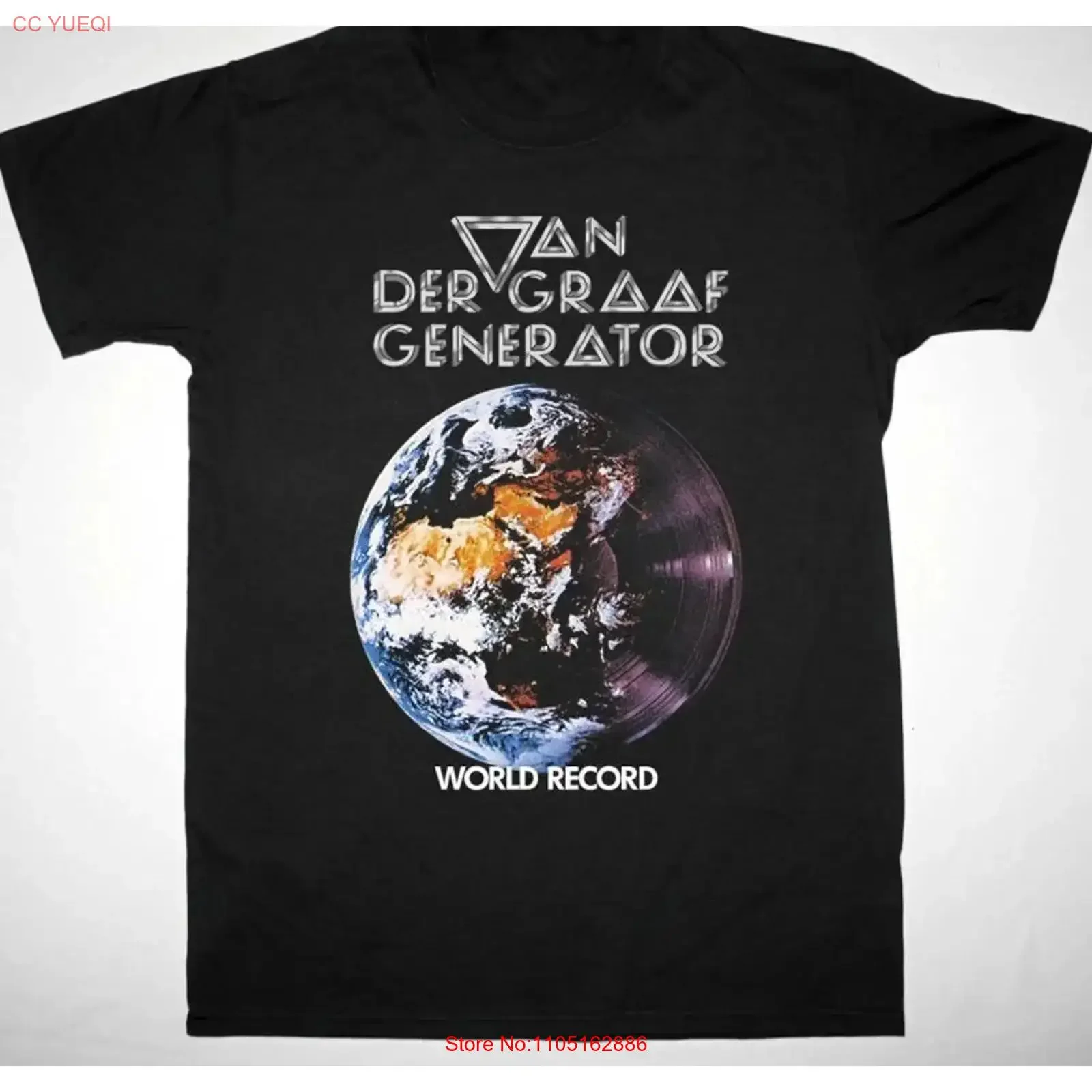 Camiseta retro Van der Graaf Generator band de algodón negro todas las tallas S 5Xl 1PT447 vintage lavada moda estirada homme versátil