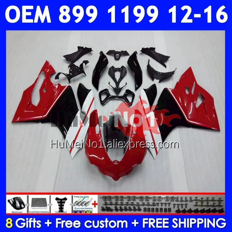 Injection For DUCATI Panigale 899 1199 S 1199R 324No.2 899S 1199S 12 13 14 15 Red black new 16 2012 2013 2014 2015 2016 Fairing