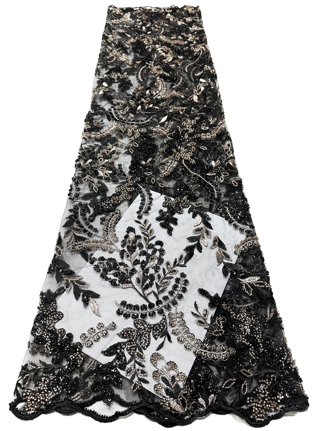 

Элегантное африканское нигерийское кружево SJ Lace 2026: высококачественная французская сетчатая ткань с пайетками и бисером для женских вечерних платьев