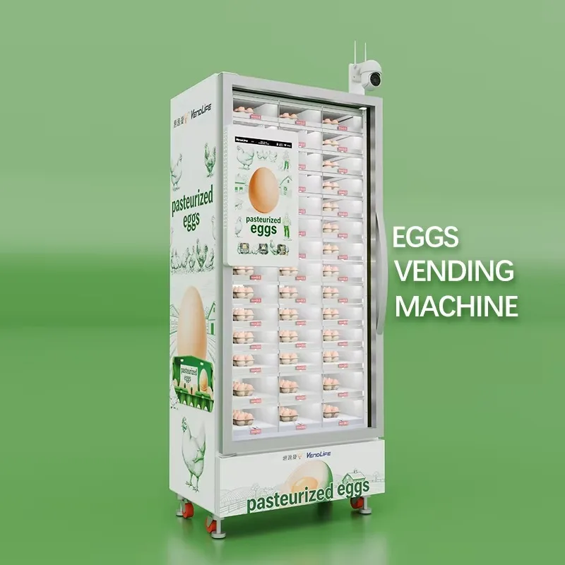 Automatic egg refrigerated vending machine for selling cold food, flowers, fresh fruit
