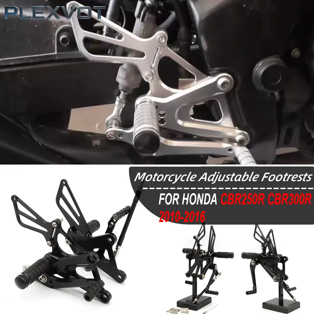 

For Honda CBR250R CBR300R CBR 300R 250R 2010-2016 Motorcycle Rearset Footrest Footpeg Pedal CNC Foot peg Rearset Rear Set