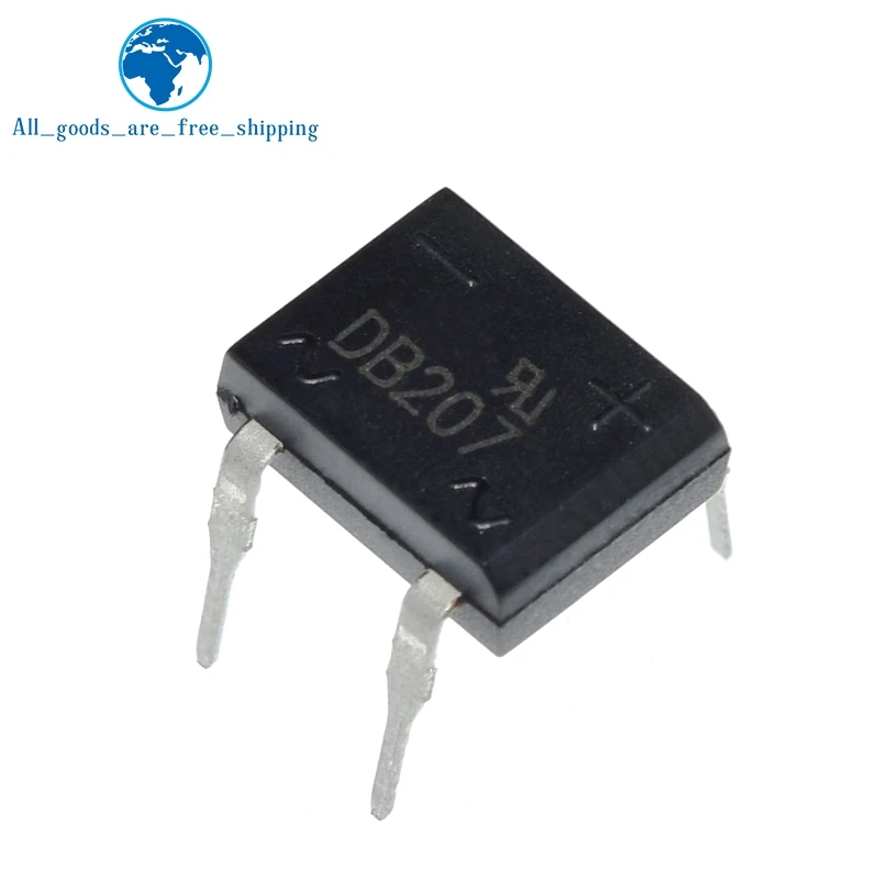 TZT 10/30 unids/lote DB207 DB207S 2A 1000V
