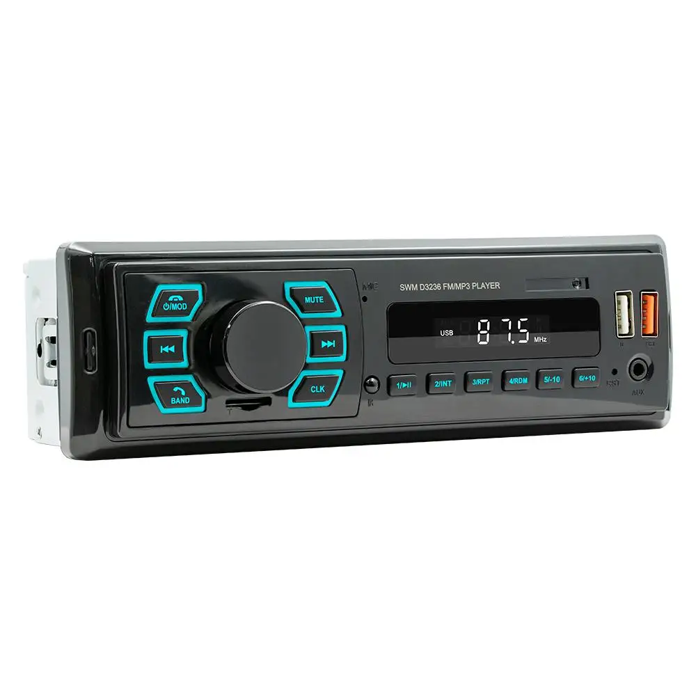 

DuoDton 1 Din Car Radio Stereo Player Digital Bluetooth MP3 Player 60Wx4 FM Audio Stereo Music USB/SD with In Dash AUX Input