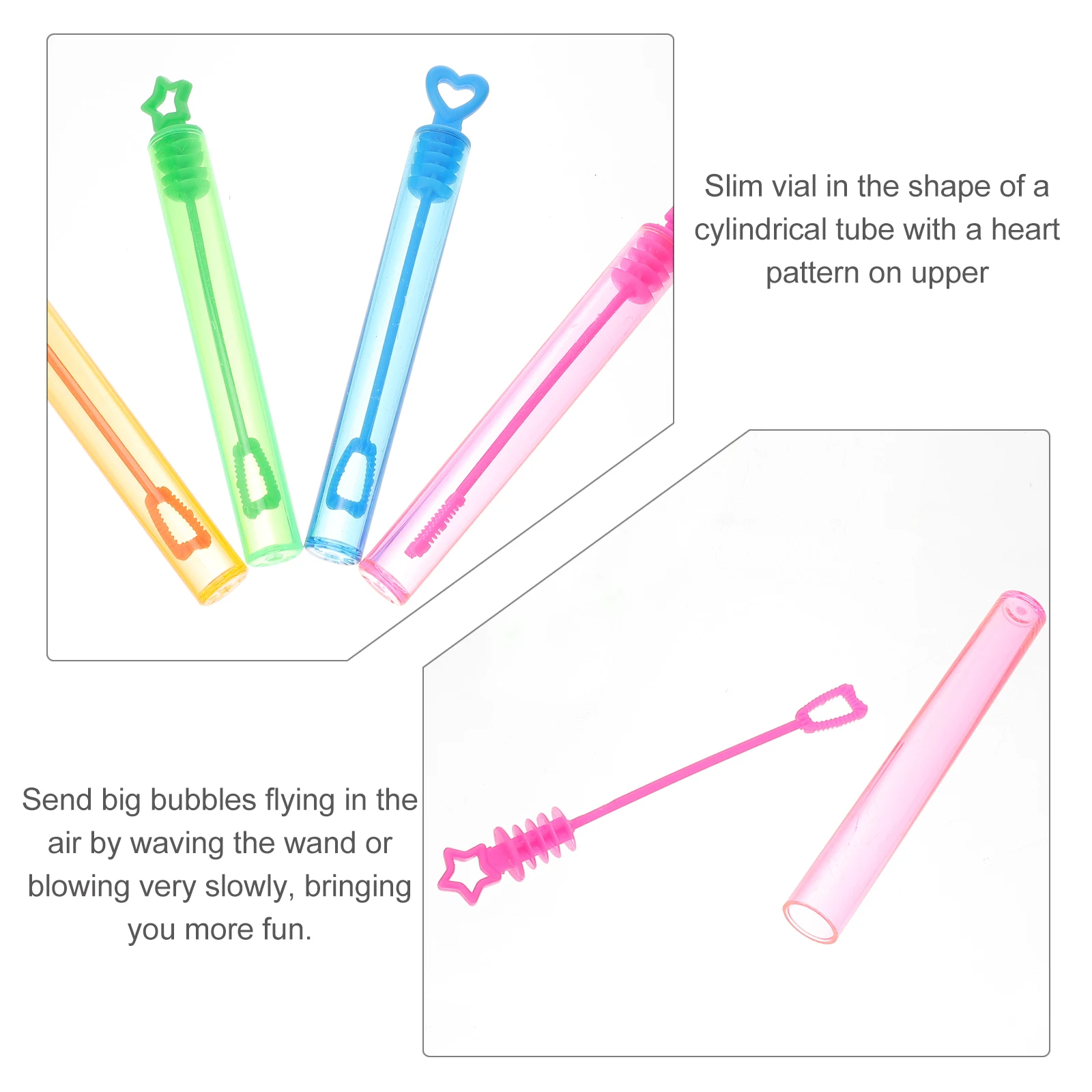 

24 pcs Outdoor Bubble Wand Toys Wand Toys Party Favors Empty Bubble Wands Safe Fun Activities