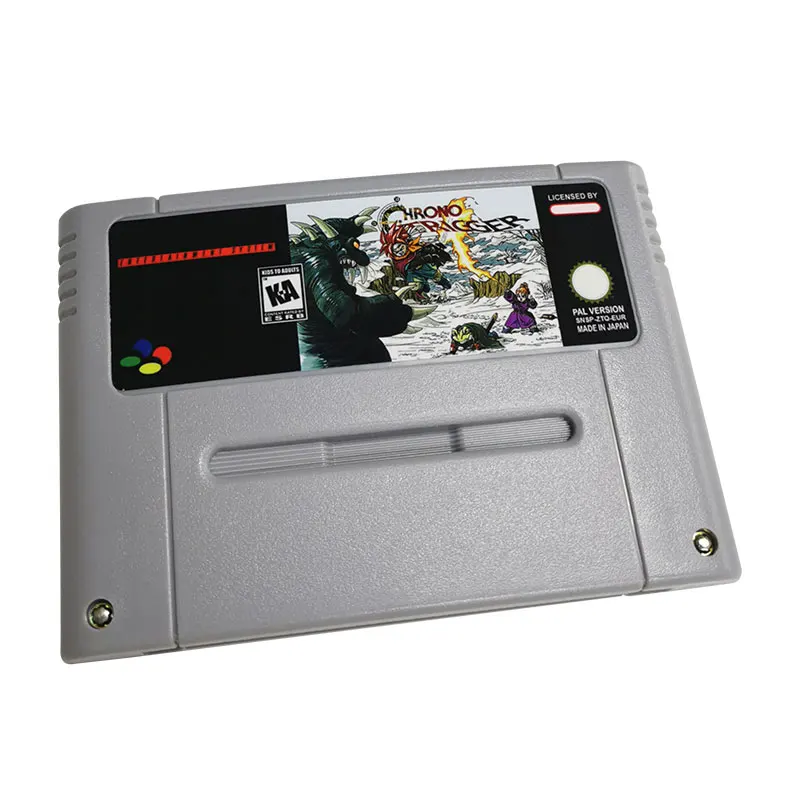 Classic Video Game Cartucho para Chrono Gatilho, 16 Bit Super Famicom, SFC, Console-PAL, Versão UE