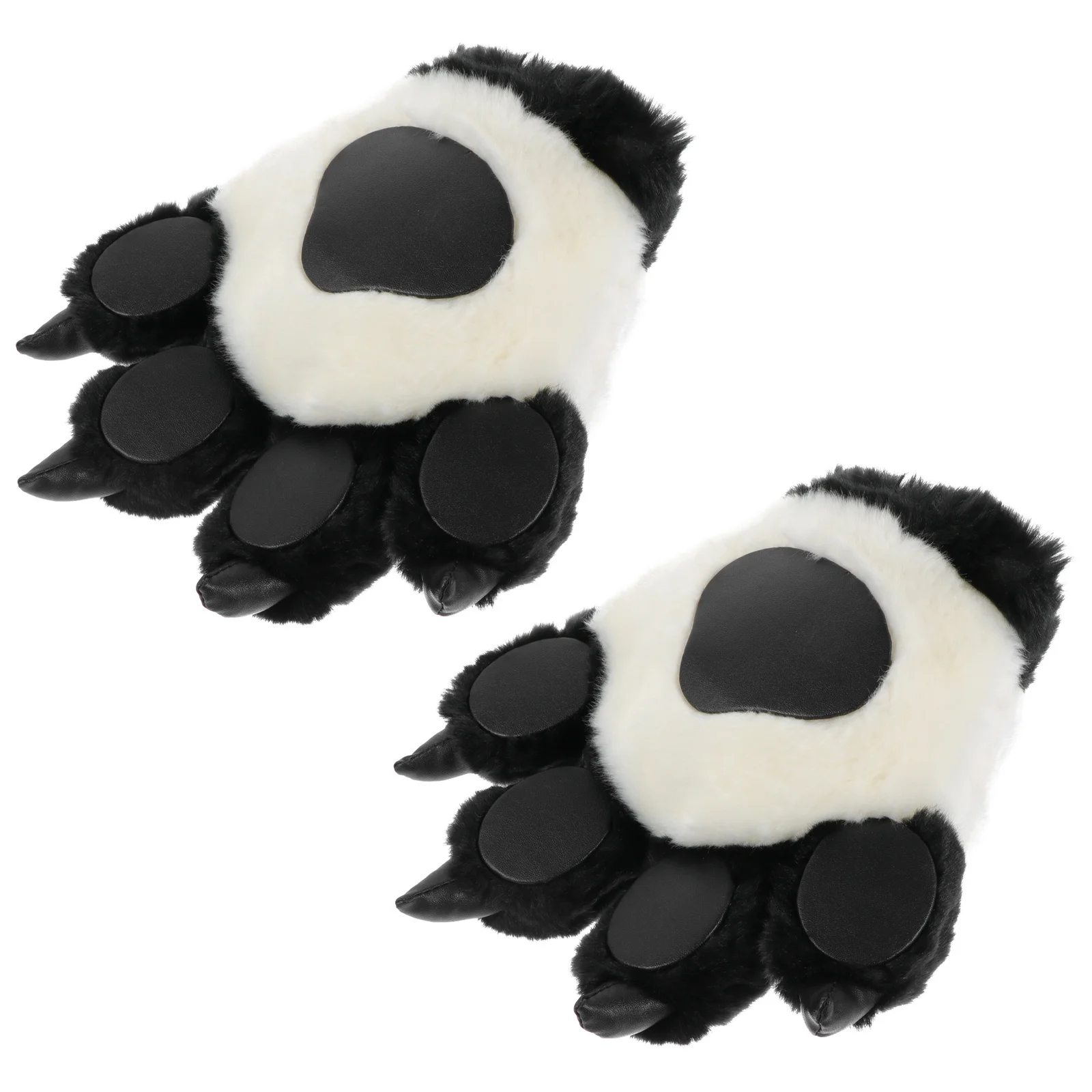 2 pçs luvas de garra de urso adorável pata animal quente inverno cosplay festa adereços luvas decorações de festa cosplay suprimentos
