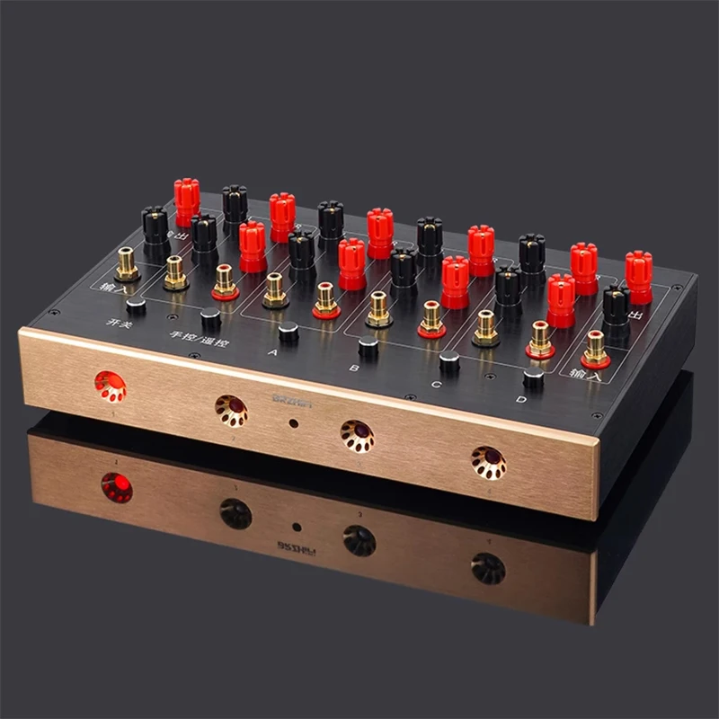 

RCA Lotus Audio Switcher Four In One Out Amplifier/Speaker Chooser For Recording Studio/Home/Audition Room With Remote Control