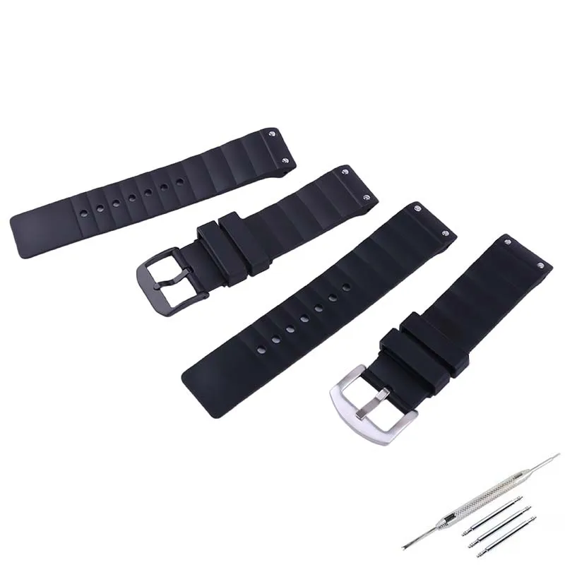 

23mm Men's rubber watch strap buckle accessories compatible for Cartier Santos100 watch band women's silicone sports wristband