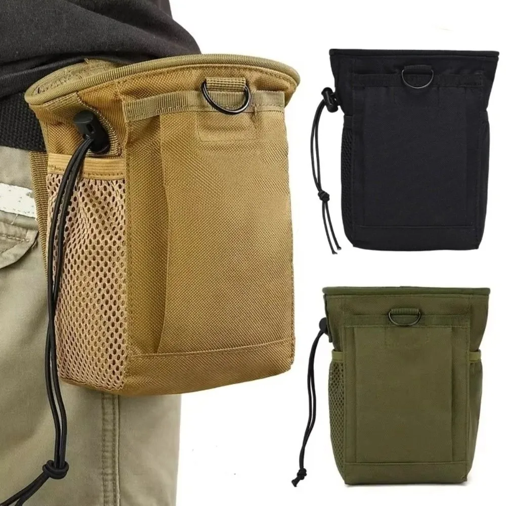 

Oxford Drastring Waist Bag Adjustable Utility Belt Durable Nylon Mobile Phone Pouch Khaki Accesssories Waist Fanny Pack Training
