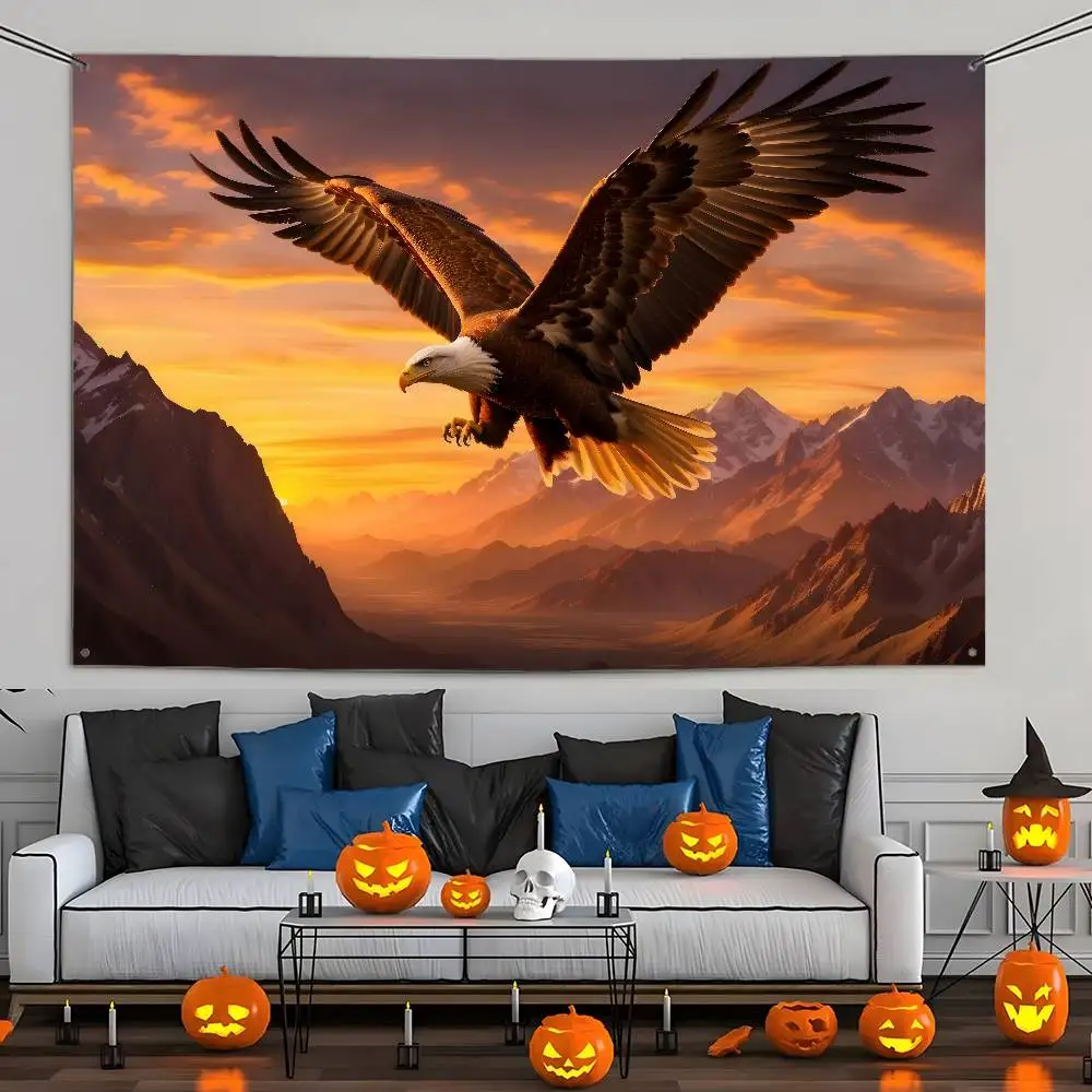 Adler Tier Weißkopfseeadler Flagge Benutzerdefinierte Flaggen Wandbehang Tapisserie Outdoor Dekorative Flagge Hintergrund Decke