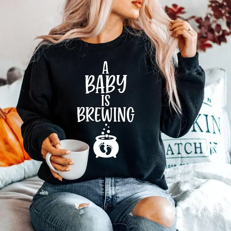 

brewing pregnancy shirt, halloween maternity shirt, halloween pregnancy announcement shirt, halloween pregnancy shirt