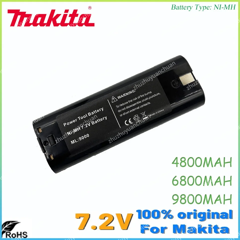 

7.2V 6800mAh Ni-MH Battery Replacement For Makita 7000 7002 7033 191679-9 192532-2 192695-4 632002-4 632003-2 7.2V Battery L50