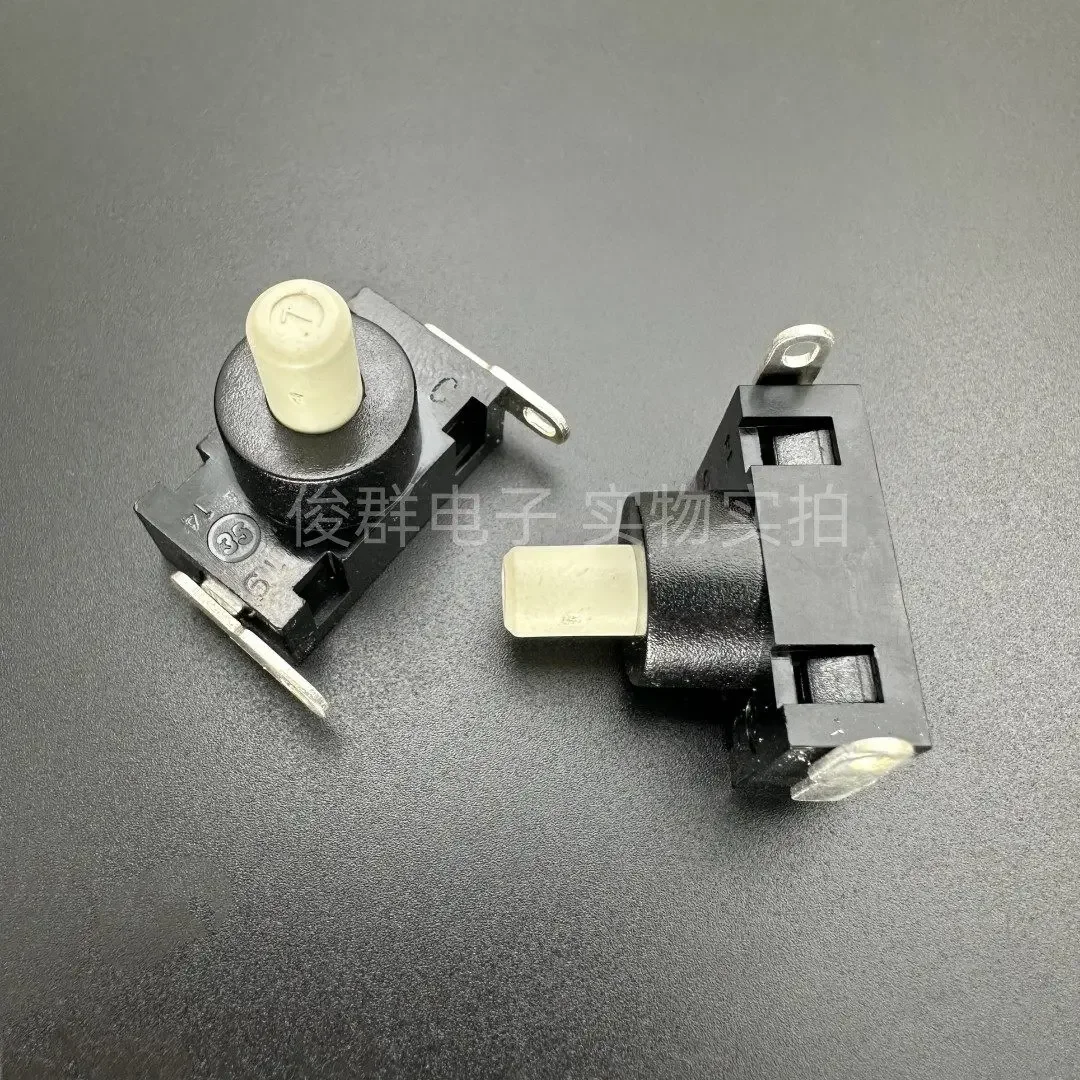 10pcs/switch button KAN-J4 self-locking start button desk lamp flashlight vacuum cleaner water heater side 2 feet/8A