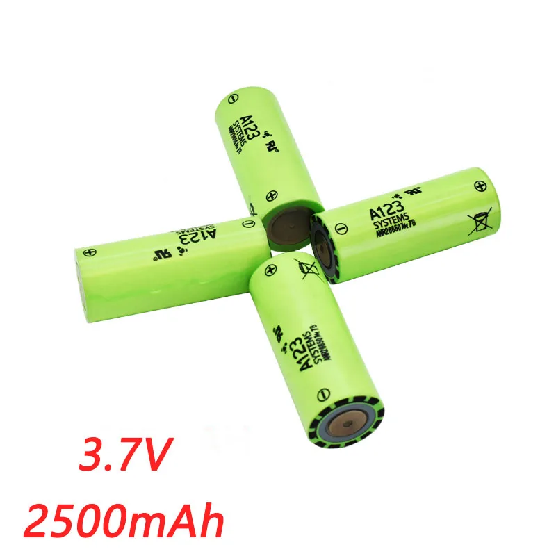 

A123 26650 Rechargeable Battery M1B 26650 2500mah 3.7v Li-ion High Discharge Cell