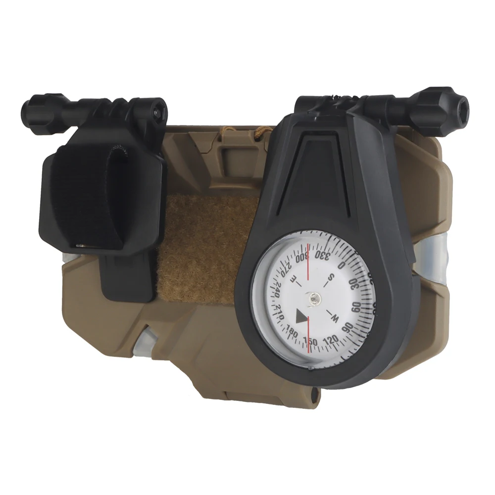 Tactical MOLLE Mobile Phone Navigation Board With Compass GPS Mount Holder Adjustable Outdoor Survival Hunting Airsoft Vest Gear