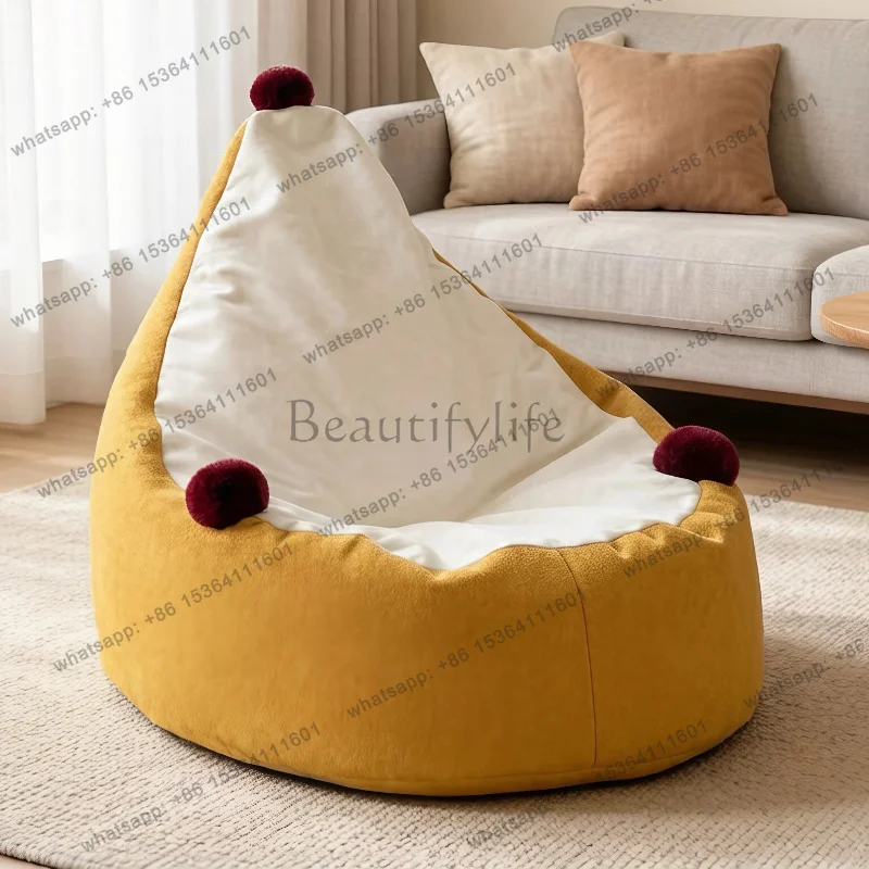 LD Beads White Bean Bag Sofas Individual Cosy Girls Relaxer Bean Bag Sofas Creative Tatami Sillones De Sala Living Room
