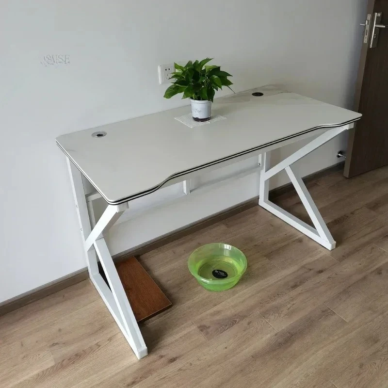 & Modern Minimalist Computer Desk Office Furniture Slate Office Desks Home Bedroom Desktop Gamer Table Gaming Desk and Chair Set