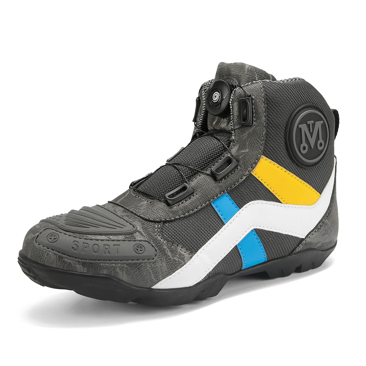 

Ultra-fine New Breathable Anti-slip Wear Increase Motorcycle Riding Ankle Shoes Cycling Leisure Protective Boots Fiber Leather