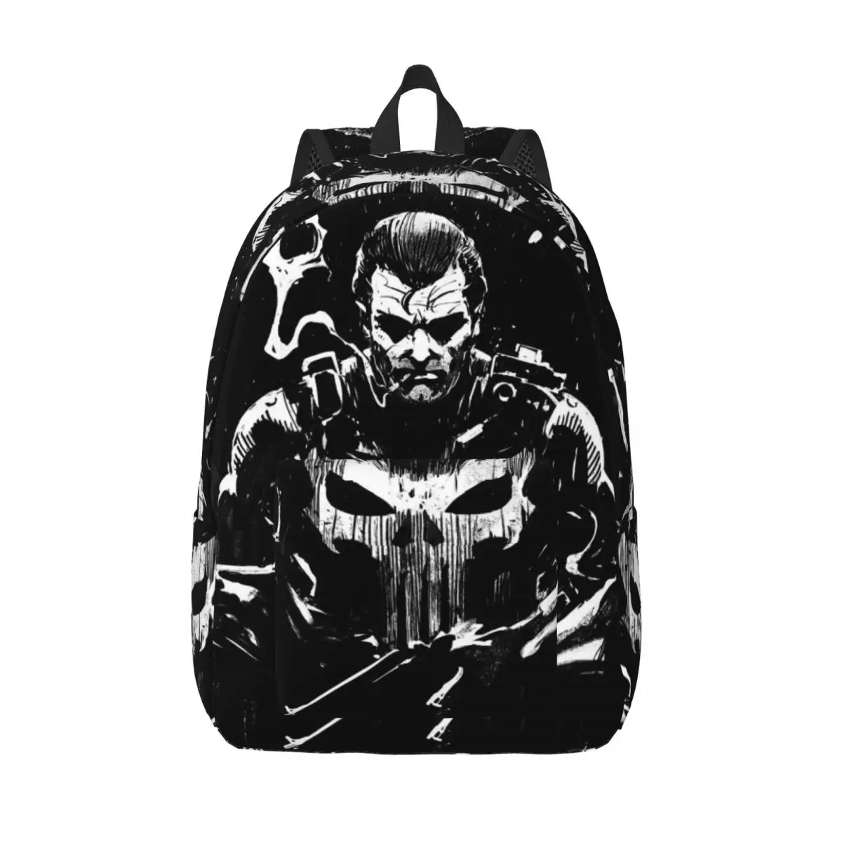 Handbag Skull Retro Washable Marvel Punisher Office Workers Birthday High Street Rucksack Weekend Picnic