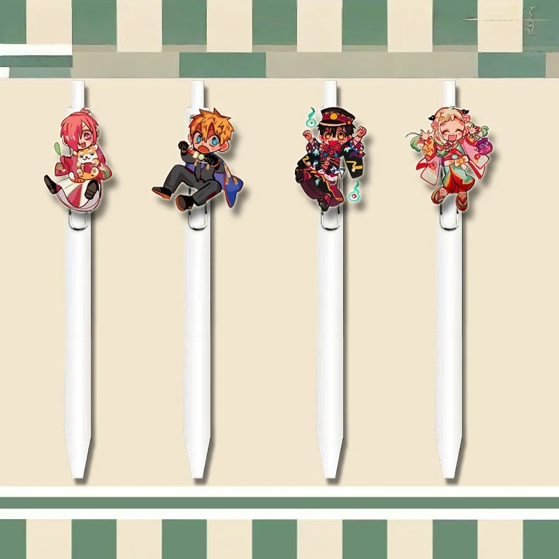 

Daily Writing Pen Learning Stationery Black Pen Anime Character Image Mitsuba Sousuke Minamoto Kou Hanako Kun Yashiro Nene