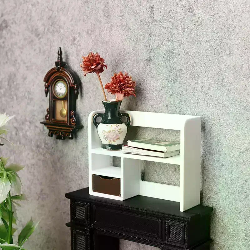 

1Pcs 1:12 Scale Dollhouse Miniatures Furniture Storage Rack Organizing Shelf Dolls Accessories Scenery Model Toy