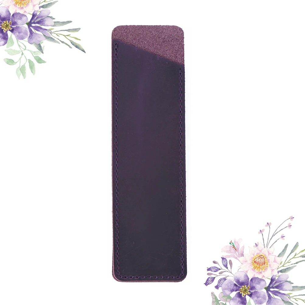 

Handmade Pen Bag Vintage Style School Office Stationery Pens Pouch Gift Purple Holds Pens Tightly Easy Insert