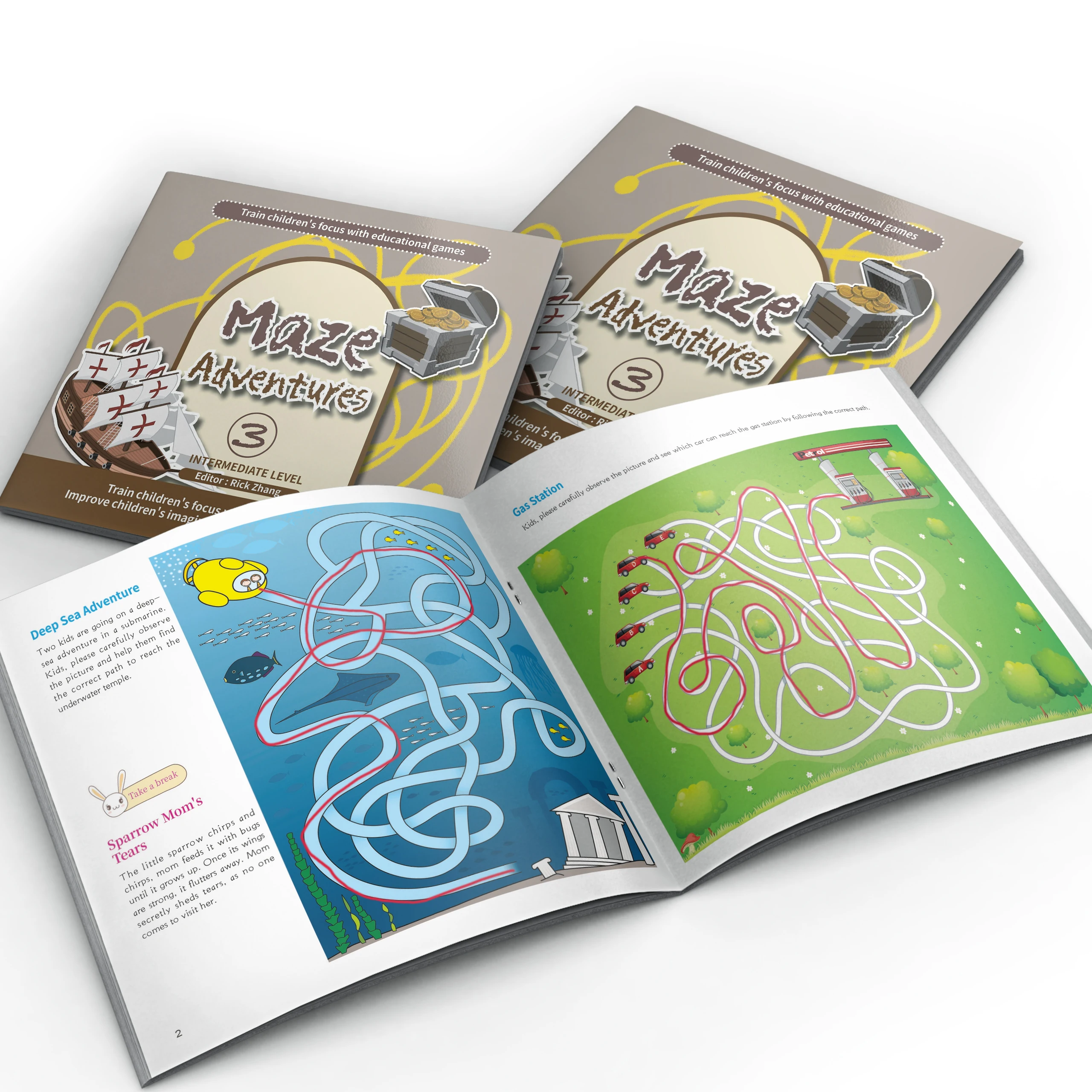 Interactive Maze Puzzle Book for Kids: Fun and Educational Adventures to Enhance Problem-Solving and Critical Thinking Skills