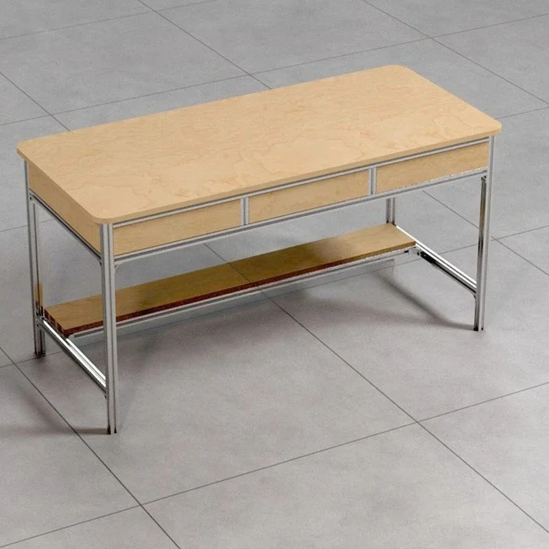 Aluminum profile household study computer desk writing desk ocean board medieval conference table