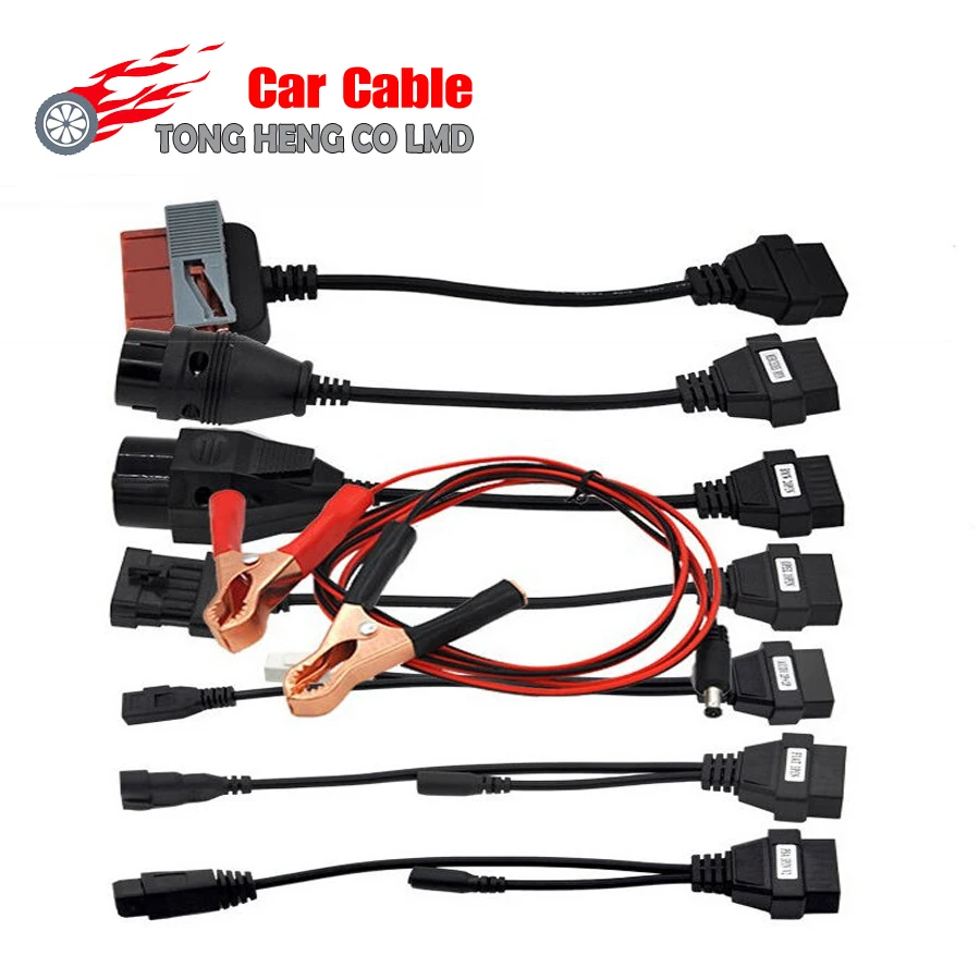 

Delp Full Set 8 Car Cables Work for TCS Pro Plus Car Cable Diagnostic Tool Interface Cable