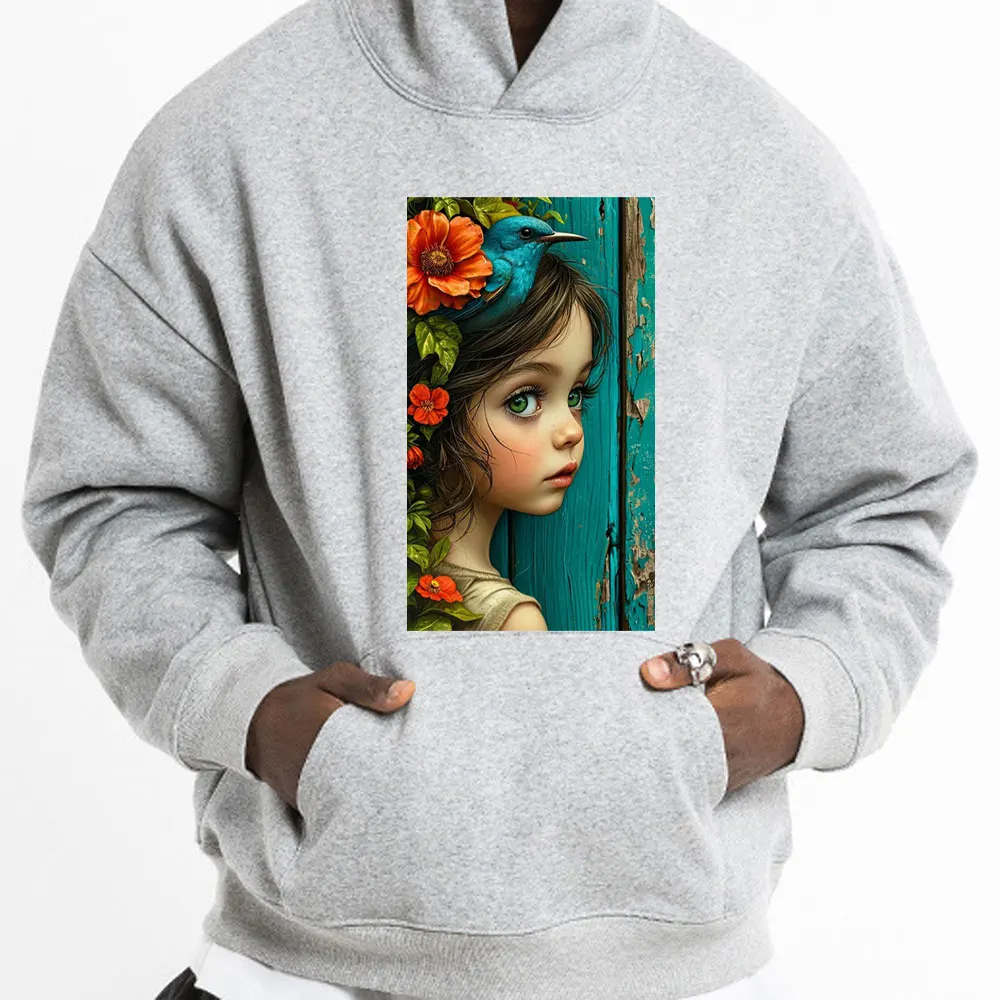 Oil Painting Iron-On Transfer For Clothing DIY A-Level Washable T-shirt Thermal Sticker Beautiful Flowers Patches Applique