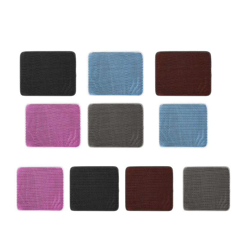 

Litter Mat Waterproof Less Waste Litter Easy to Clean Scatter Control Litter Pad Pet Litter Box Carpet Mat