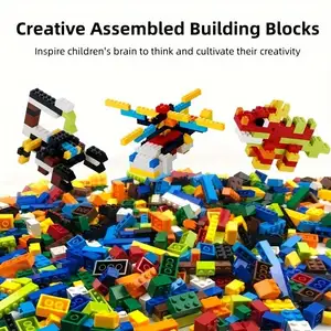 1000pcs 대량 빌딩 블록 아이를위한 창의적 교육 장난감 스템 학습 벽돌 DIY 건축 세트 소년 및 여자를위한 선물 선물 8 최고의 판매 최고 레고 세트 - №2