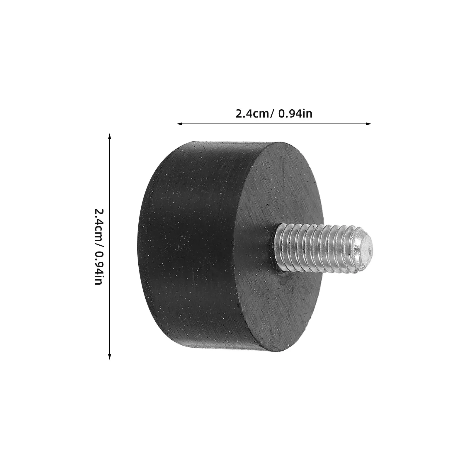 8Pcs Threaded M6 Screw-in Adjustable Rubber Furniture Feet Levelers Anti-Slip Pads for Chair Desk Sofa Table Chair Leveling Feet