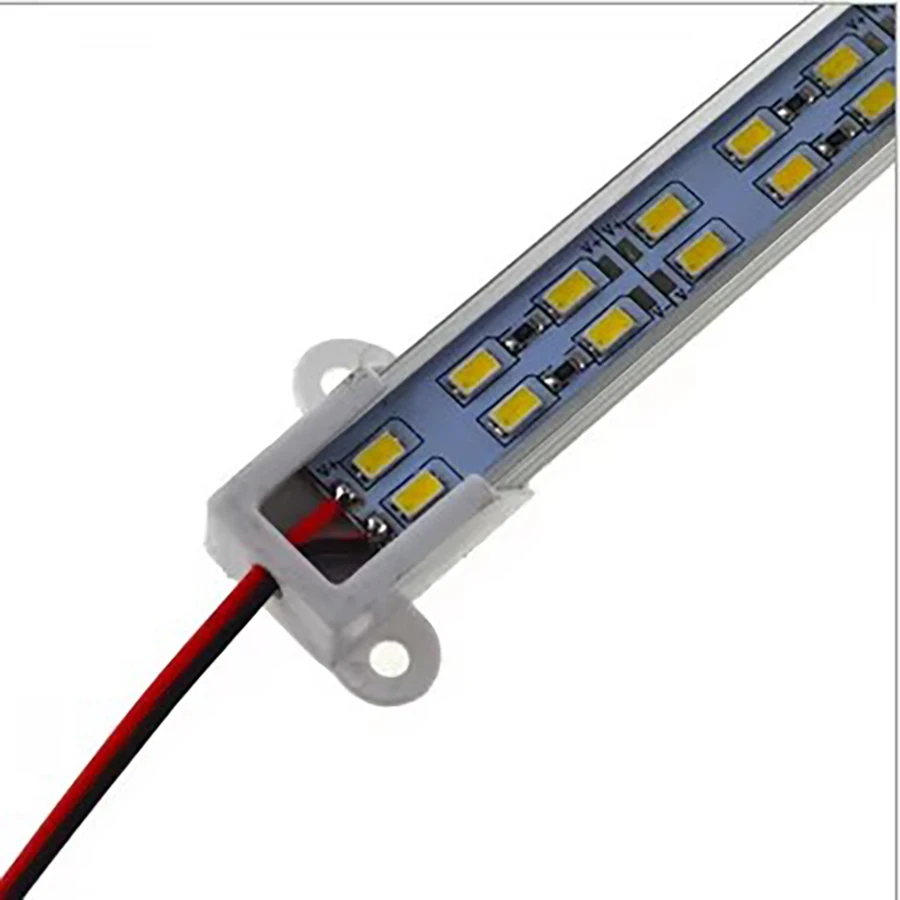 100pcs 12Vdc Led Lights Bar Hard Strip Light 144leds/M 5730 With Aluminum Groove For Jewelry Countercabinet