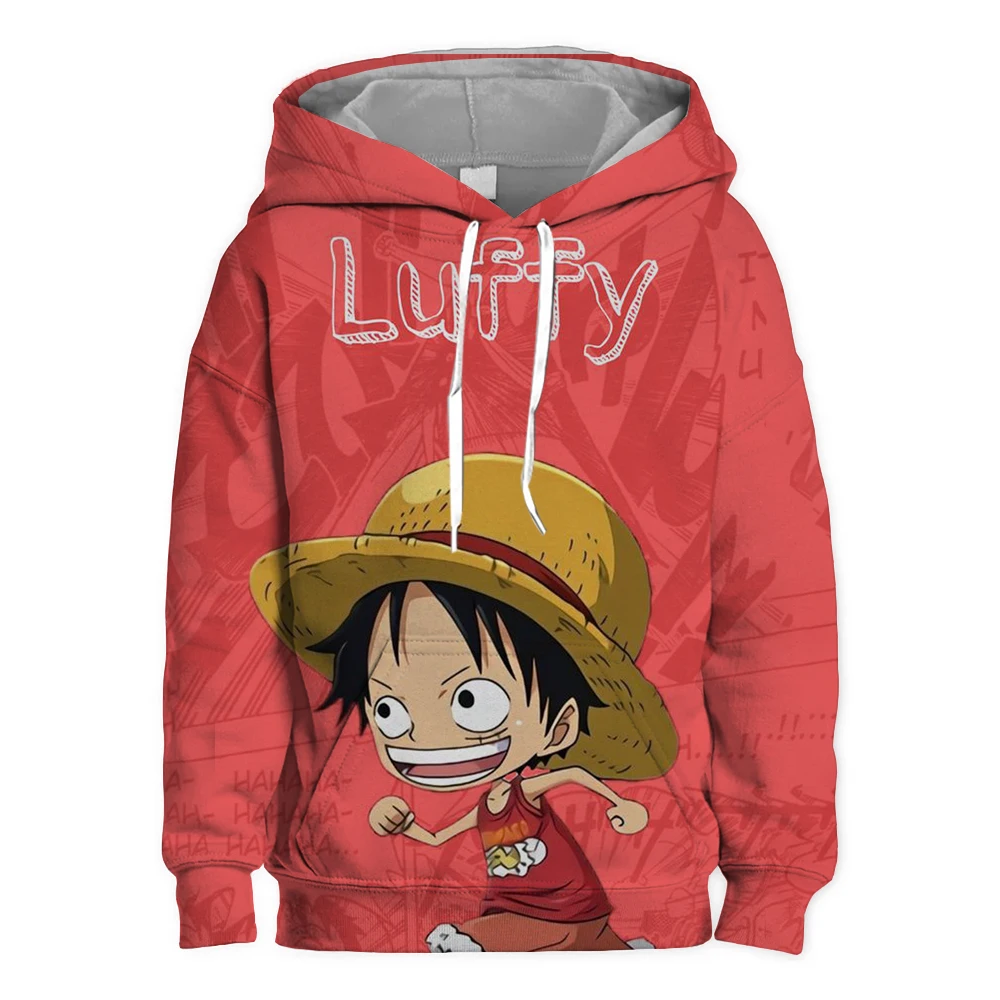 Children's nautical One Piece 3D printed hoodie sweatshirt Fashion casual loose breathable jumper hoodie