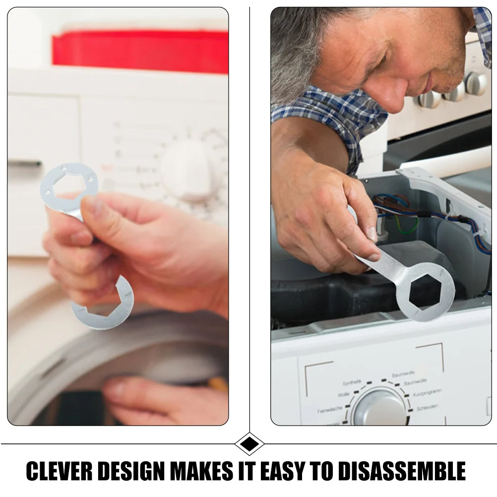 

2Pcs Washer Machine Spanner Wrench Double Head Steel Clutch Repair Tool 36 38Mm Nut Disassembly Washing Machine Repair Tools