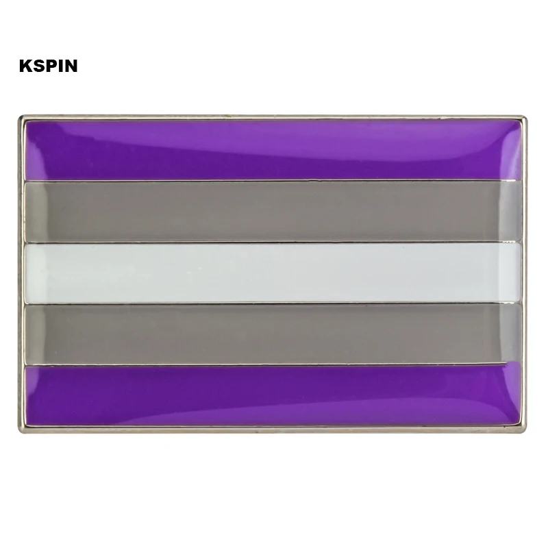 Aroace Pride Badge Flag Laple Pin Badges Flag Brooch Custom