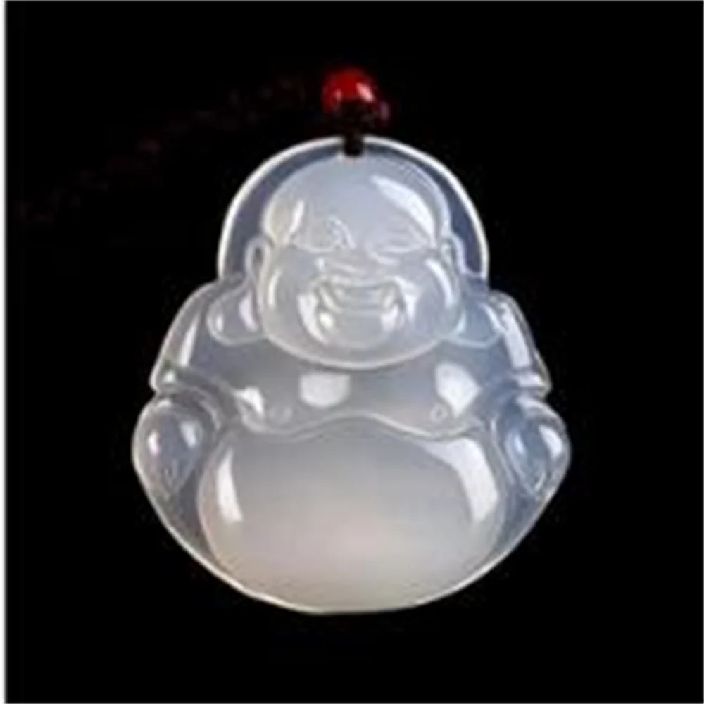 Natural home ice stone ma nao / stone necklace pendant stone pendant Buddha pendant Buddha pendant necklace Maitreya